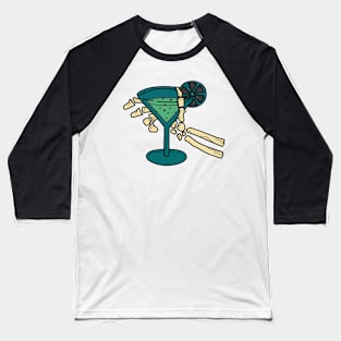 cocktail served to a skeleton hand Baseball T-Shirt